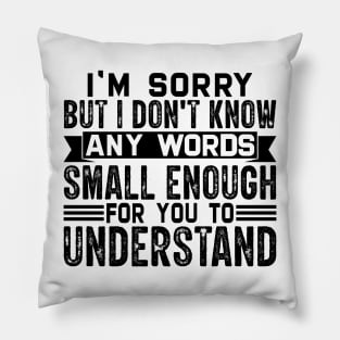 I'm sorry but I don't know any words small enough for to understand Pillow