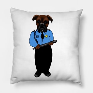 Funny Cop Dog Police Gift Pillow