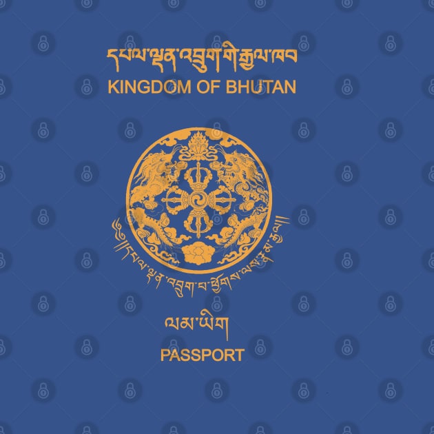 Bhutan passport by Travellers