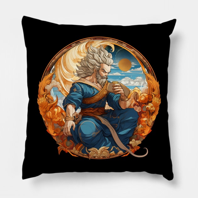 Vegeta greek god style Pillow by WahomeV