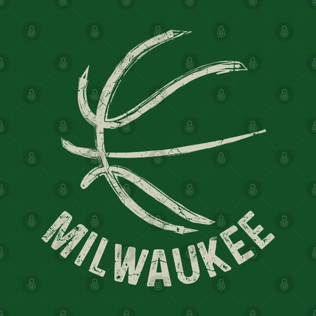 Vintage Milwaukee Wisconsin B-Ball Basketball Game Fans by MintaApparel