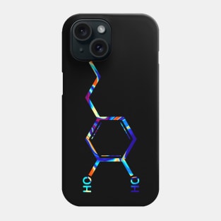 Psychedelic Dopamine Molecule Phone Case