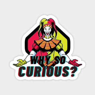 Why So Curious Joker Clown | Creepy Clown Smile | Halloween Clown Magnet