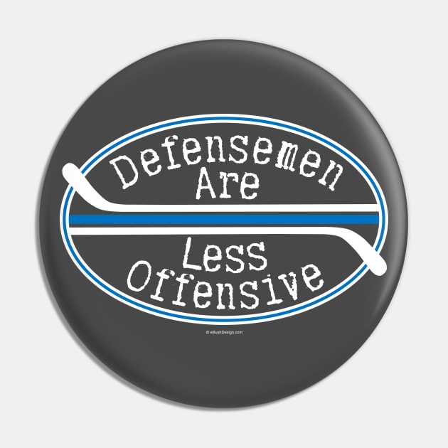 Hockey Defensemen are Less Offensive Pin by eBrushDesign