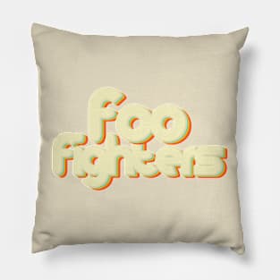 vintage color foo fighters Pillow