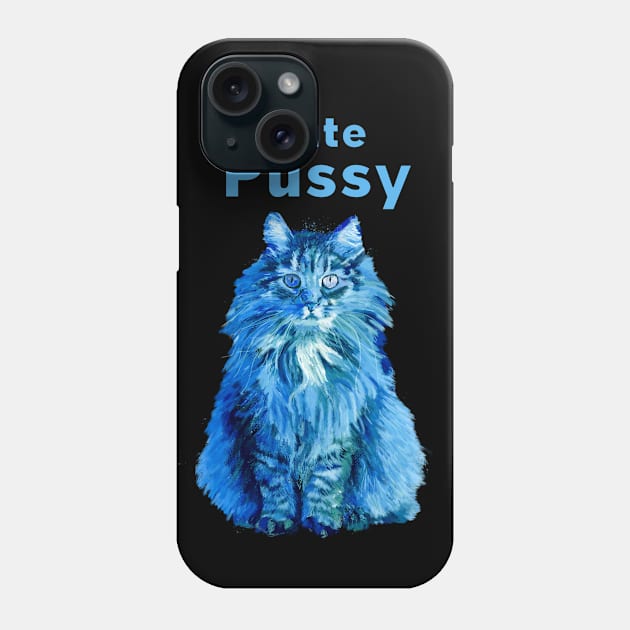 Cute Pussy Phone Case by Lynndarakos