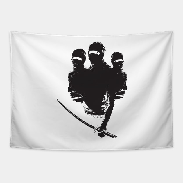 tres ninjas Tapestry by somatosis