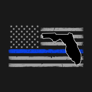 Florida Thin Blue Line Flag T-Shirt