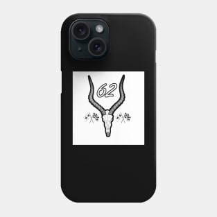 62 Impala Skull White Number Phone Case