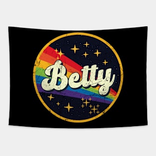 Betty // Rainbow In Space Vintage Grunge-Style Tapestry