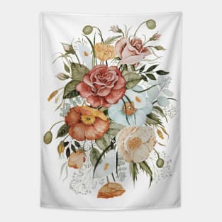 Roses and Poppies Tapestry