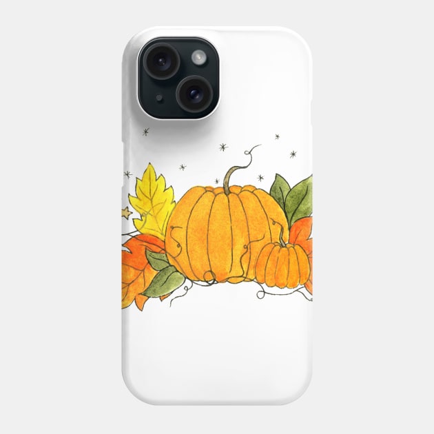 Pumpkins Phone Case by Polkadotdreamer