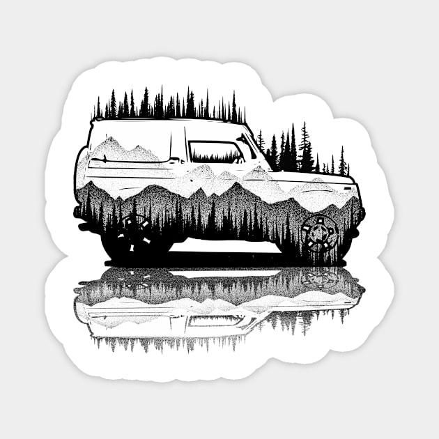 Offroad Art Magnet by Bongonation