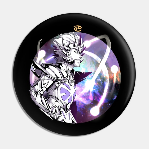 Cancer Deathmask Pin by Kamapon's Workshop