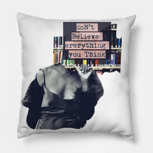 The voices of self-doubt Pillow