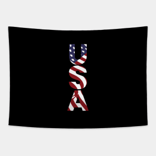 usa typography Tapestry