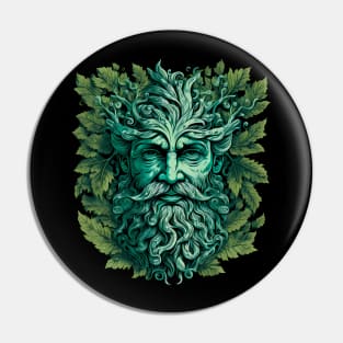 Jack Of The Wood Traditional Pagan Celtic Greenman Pin