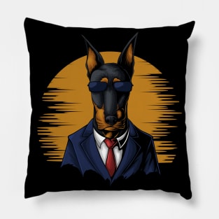 Blue Wild Wolf Pillow