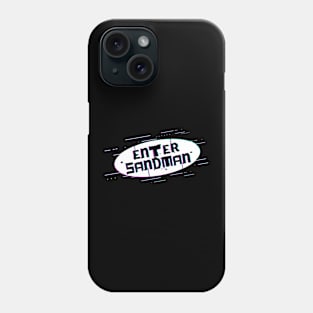 Ellipse Glitch - Enter Sandman Phone Case