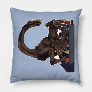 Shopping Dinosaur Pillow