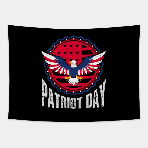 9 11 We Will Never Forget Patriot Day Tapestry by Schimmi