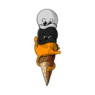 Cats - Ice Cream Cone T-Shirt