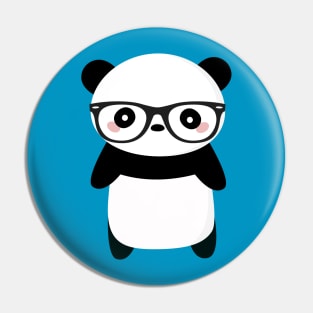 Kawaii Nerdy Panda T-Shirt Pin