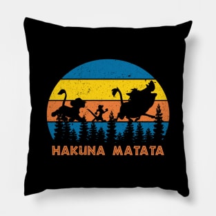 Hakuna Matata Retro Pillow