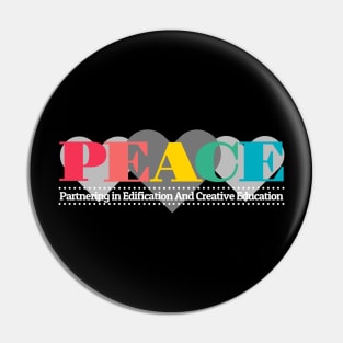 PEACE Homeschool Co-op T-Shirt Pin