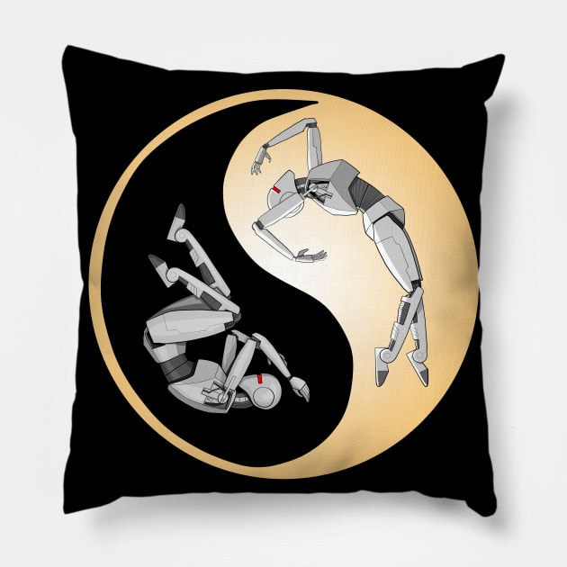 Robot Dreams Pillow by Tanja Kosta