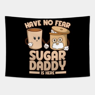 Funny Sugar Daddy Coffee Lover Tapestry