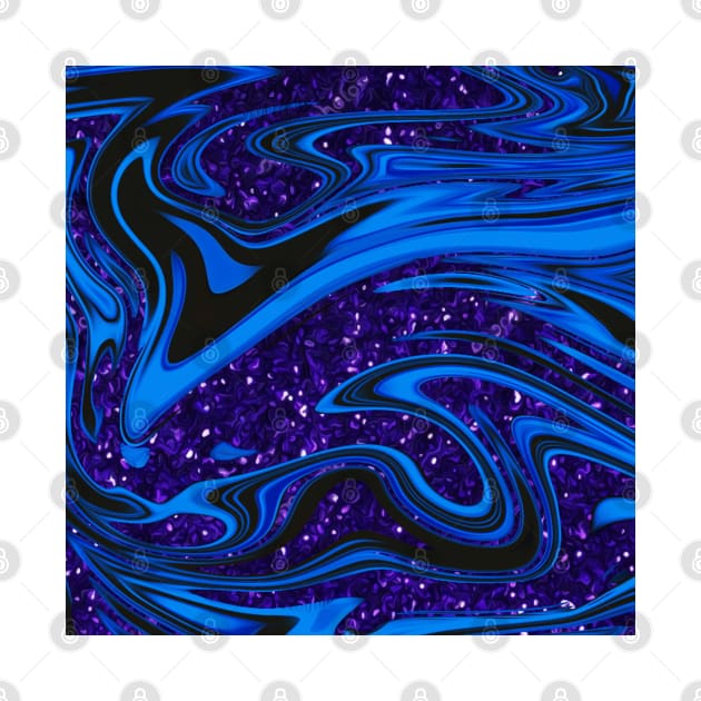 Swirls- Blue and Purple Glitter by designsbyjuliee