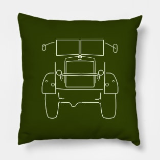 Bedford QL classic British truck outline (white) Pillow