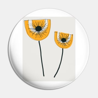 Post modern flowers Pin