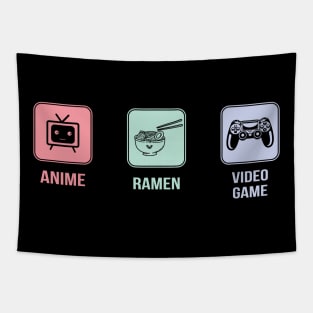 Anime, Ramen, and Video Game Lover Tapestry