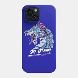 Stay Away 6ft Dragon - Distressed Phone Case