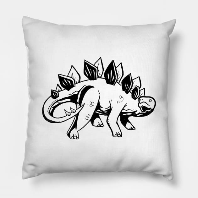 Stegosaurus Pillow by AfrAsian-Mafia