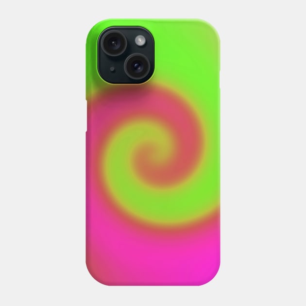 Swirl Green Pink Phone Case by BlakCircleGirl