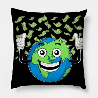 Planet Money - Space Explorer Astronaut Funny Cosmonaut Cash Pillow