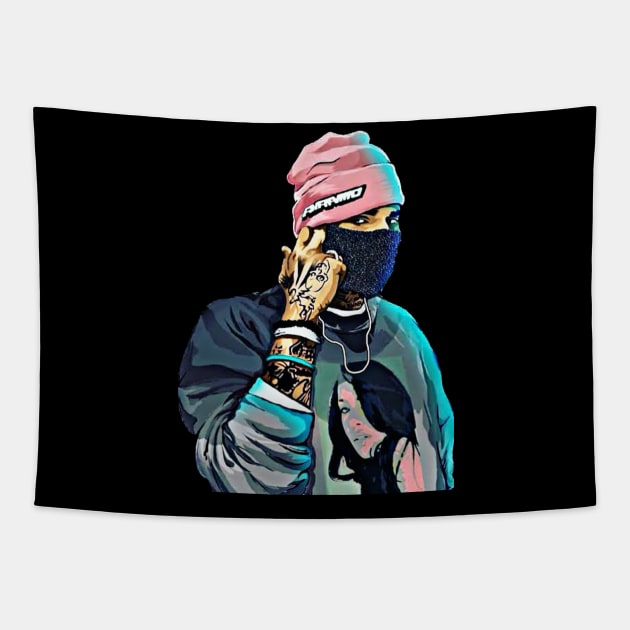 Chris brown Tapestry by lilwm14@gmail.com