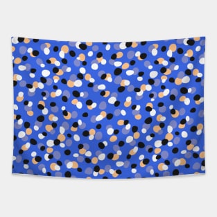 Funky pebbles in blue Tapestry