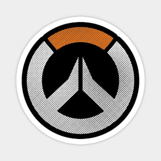 Halftone Overwatch - White Magnet