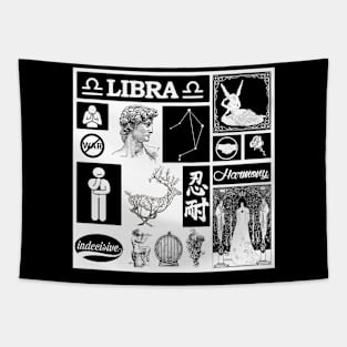 LIBRA ZODIAC SIGN CHART Tapestry