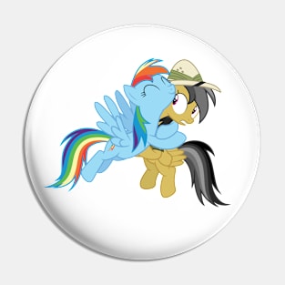 Rainbow Dash and Daring Do hug 1 Pin