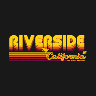 Riverside California retro and vintage design T-Shirt