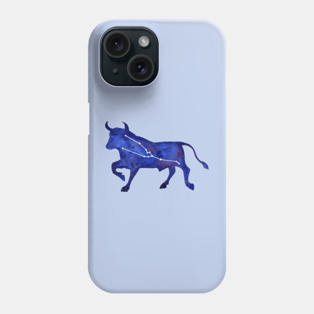 Astrological sign taurus constellation Phone Case by Savousepate