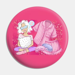 Good Night, girl Pin