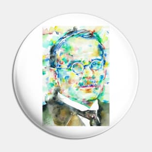 CARL JUNG - watercolor portrait .4 Pin