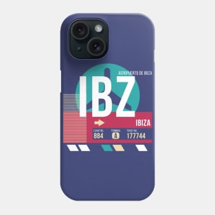 Ibiza, Spain (IBZ) Airport Code Baggage Tag Phone Case