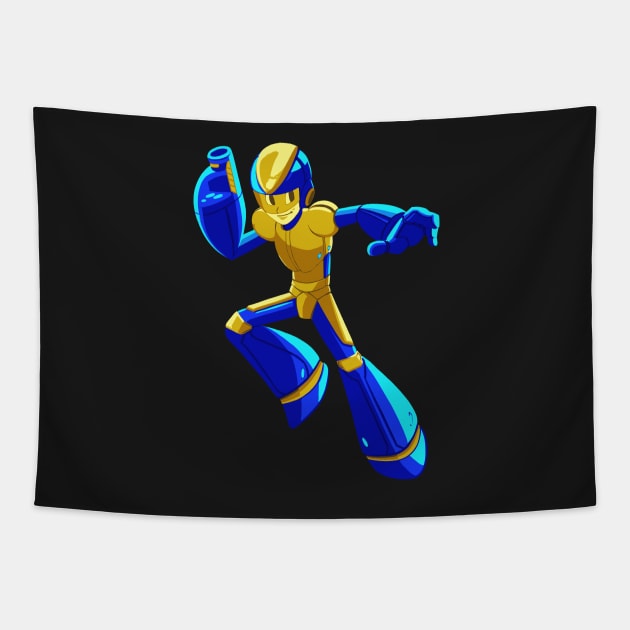 Bad box art Megaman Tapestry by krls